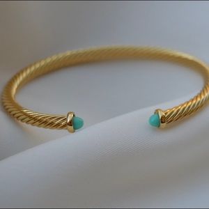 blue cuff link bracelet
